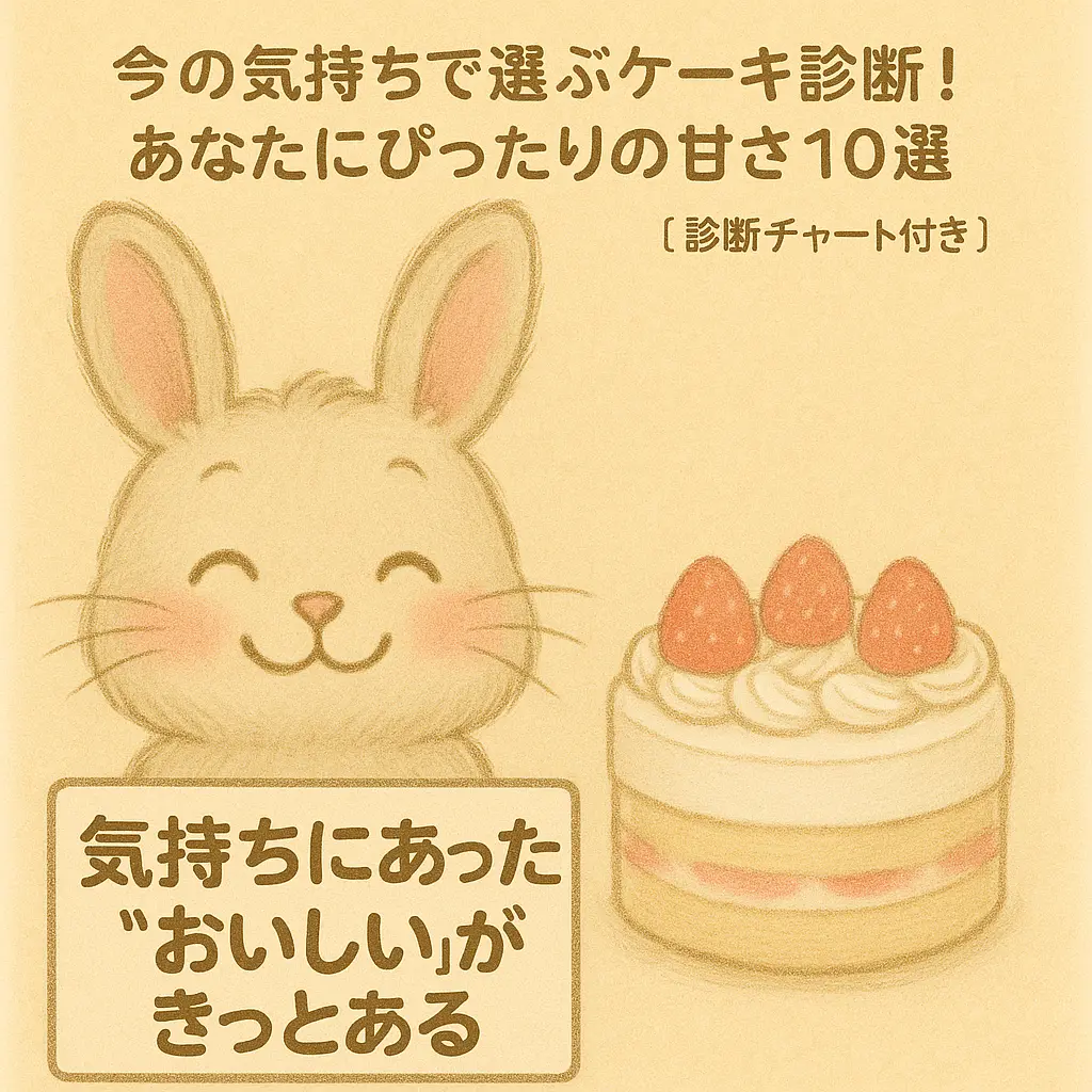 うさぎのふわりのケーキ診断